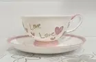 Enesco: All that Glitters by Claire Davis 'Love' Tea Cup & Saucer Set