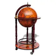 Globe Bar Wine Stand Eucalyptus Wood Racks