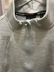✅Spyder Active Green Long Sleeve Quarter Zip Athletic Athleisure Pullover Sz XL