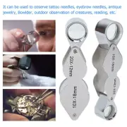 10X 20X Jewelers Loupe Dual Lens Loupe All Optical Glass Lens Magnifying Gla MGR