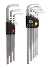 Wiha 66993 Inch and Metric Ball End Hex L-Key Sets, 2-Pack Multi