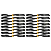 16pc Xtreem FlyEye Rotor Blades Front/Rear Propeller Accessories for Drone Black
