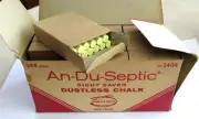 Vtg Box An-Du-Septic Binney & Smith No. 1404 Sight Saver Dustless Chalk NOS