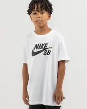 [Nike] Nike Boys' Dunk Sb T-Shirt in White Size Small S White