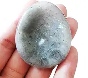 Bacatgem Natural Moonstone Water Drop Chakra Thumb Worry Stone,Stress Relax Healing Reiki Crystal Pocket Palm Stones