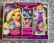 DISNEY TANGLED STORYBOOK DRESS UP MAGNETIC WOOD DOLL●RARE 35 PC● NEW SEALED 2012