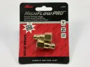 Milton S-761 V Style Plugs 1/4" Female NPT BRASS High Flow, 2 / PACK