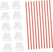 Cabilock 30Pcs Spray Nozzles for Aerosol Cans Trigger Caps for Home Cleaning Gardening Beauty Use Versatile Efficient Replacement Nozzles for Airless Sprayers