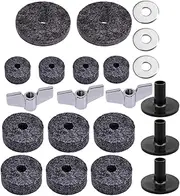 SECFOU 1 Set Drum Cymbal Felt Pads Set Slip Cymbal Gadgets for Enhanced Sound Performance for All Drum Kits and Beginner Drummers