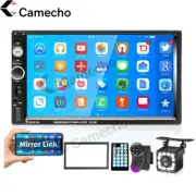 Double 2 Din Car Stereo Radio 7" Bluetooth USB AUX IN FM IOS/Android MP5 Player