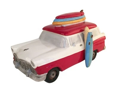 Blue Sky Clayworks - Red Surf Wagon Cookie Jar - 20403