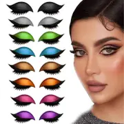 unbrand Lazy Eye Shadow Eyelash Patch, 2025 New Eyeshadow Eyelash Stickers, 3-in-1 Self-Adhesive Reusable Fast Eye Makeup Stickers with False Lashe...