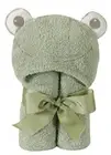 Stephan Baby Terry Plush Hooded Bath Towel, Frog, 0-24 Months