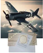 Grumman F4F-3 Wildcat 45" WS RC Airplane Kit Laser Cut Balsa Ply Short Kit +Plan