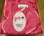 BNWT Peter Alexander Hot Pink Pink Trims Zebra Stripes Satin Summer Set-SIZE 2+