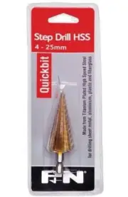 Step Drill 4-25mm 11 Steps P&N Quickbit