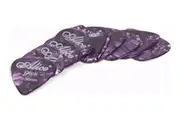 Set of 12x Alice Guitar Picks - 0.46mm - Purple - Strong Flexible Celluloid
