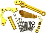Compatible With Z900 Z 900 2017-2022 Motorcycle Accessories Adjustable Steering Damper Stabilizer CNC Aluminum Bracket Mount Kit(Gold)