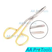 Eyebrow Tweezers, Scissors Shaped Eyebrow Slant Tip Tweezers Gold