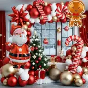 118Pcs Globos Navidad Christmas Balloon Garland Arch Kit Xmas Party Decoration