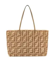 Fendi Roll Large Paglia Crochet Bag
