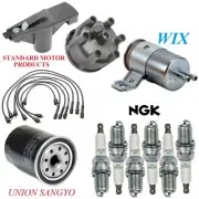 Tune Up Kit Filters Cap Wire Spark Plugs For DODGE D100 V6 3.9L 1989