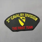 1st Cavalry Division The First Team 5 1/4" x 2 3/4" Iron On Hat Patch