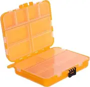 Abaodam Box Portable Fishing Compact Organizer for Fishing Gear Hooks Bait Storage Lightweight Weather Resistant for Outdoor Activities