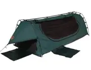 Sahara Explorer King Single Freestanding Dome Canvas Swag - Green