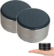 Buzzgo Speaker, Buzzgo Portable Speaker, Mini Subwoofer, Stereo Bone Conduction Bass Small Wireless with Suction Cup for Bathroom Outdoor (White*2pcs)