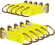 10 Pack E-Track 2" X 6" Rope Tie-Offs, E Track Tie down Anchors Tie off Strap W/