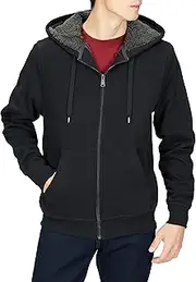 [Amazon Essentials] Hoodie for Men, Sherpa-Lined Full-Zip Fleece Sweatshirt