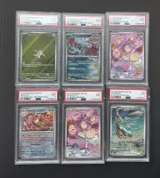 Surging Sparks PSA Graded Lot PSA 9 6 Slabs