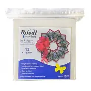 Bosal Single Sided Fusible Foam Stabilizer, 6" Squares 12pk
