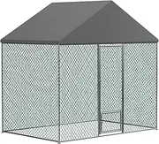 BingoPaw Outdoor Chicken Run Coop: Large Walk-in Poultry Chicken Coop, Duck Goose Pen Fence with Waterproof and UV Cover,Large Metal Hen House for Outdoor,Farm (300x200x270cm)