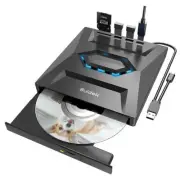 External CD DVD Drive for Laptop, USB C Portable CD/DVD +/-RW Burner DVD