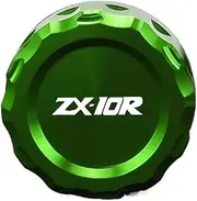 WYJDZSW Motorcycle Rear Brake Fluid Cylinder Cap Reservoir Cover Compatible With Ninja ZX10R ZX-10R 2008-2015 2009 2010 2011 2012 2013 2014(Green)