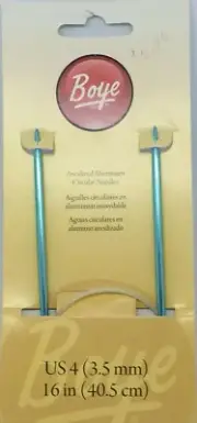 Boye ~ (US4) - Aluminum Circular Needles - 3.5mm, 2ct