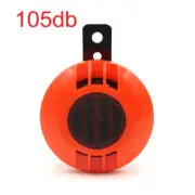 Orange 105db Loud Snail Style Waterproof Electric Horn for Motorcycle