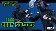 NECA Teenage Mutant Ninja Turtles II Secret Ooze Foot Soldiers 2 Pack Gift TMNT