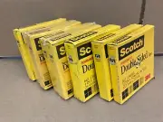 LOT OF 8 ~ 3M - Scotch Double Sided Tape ~ Assorted.