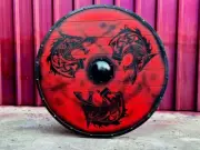 Authentic Viking Ouroboros Shield Handcrafted Norse Battleworn Shield LARP