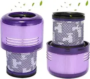 Filter for Dyson V12, Vacuum Filter Replacement for Dyson V12 Detect Slim Absolute Filter Total Clean Extra Fluffy Motorhead Complete Battery Vacuum Cleaner, Washable Filter Replace No. 971517-01,