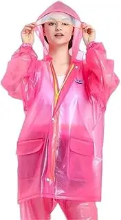 [KYUSAR] Rain Poncho Raincoat for Cycling Motorcycle Outdoor Hiking Split Waterproof Jacket and Pants Sets Raincoat Jacket (Color : Pink, Size : XX-Large)