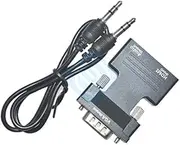 HDMI to VGA Adapter Converter HDMI Female to VGA Male Audio Cable Video Converter 1080P for PC Laptop TV Monitor Projector