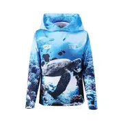 BCF x Tide Kids' Turtle Hooded Fishing Shirt