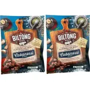 931825 2 x 100g PACKETS OF THE BILTONG MAN CABANOSSI BITES AUSTRALIAN WAGYU BEEF