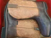 Justin Men's Actuator Western Work Boot Composite Toe, Brown /Orange