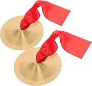 SWOOMEY Belly Dancing Boys and Girls Cymbals Small Hand Percussion Instrument Set 1 Pair Educational Music Toy for Children
