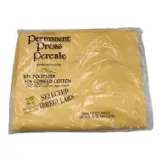 West Point Pepperell Permanent Press Percale Twin Fitted Sheet Vintage Yellow
